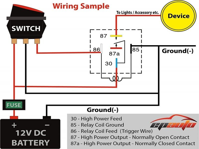 5 Pin Relay Wiring Diagram - Wiring Diagram