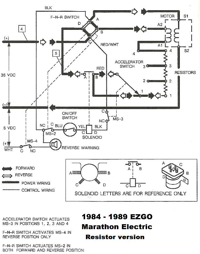 Electric Ezgo Golf Cart 1989 Marathon Wiring Diagram Pdf