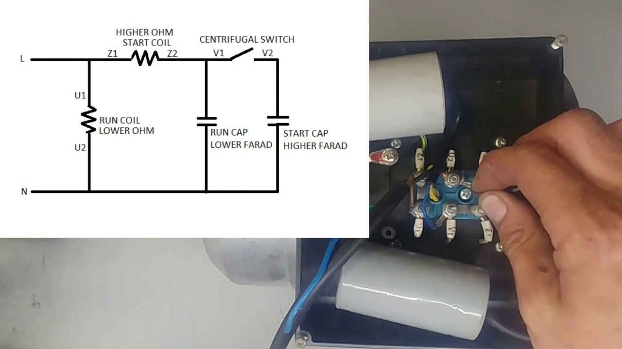 How To Connect A Single Phase Motor YouTube