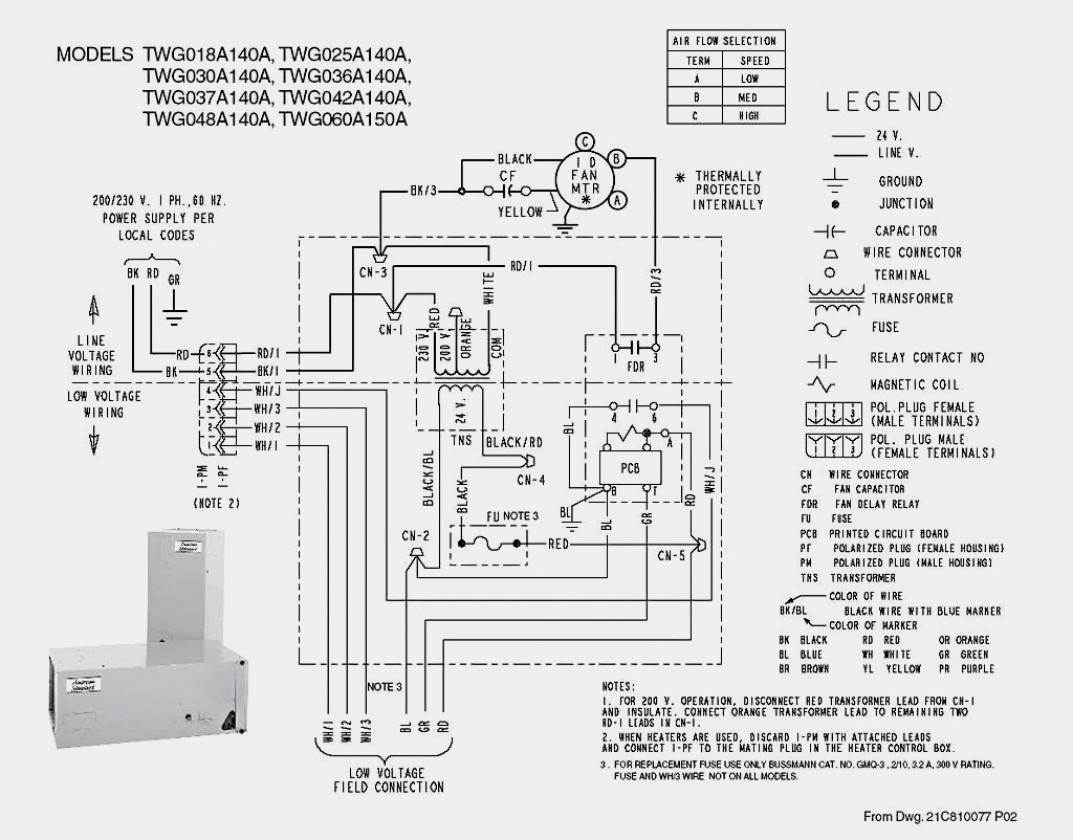 Trane Thermostat Wiring Diagram Wiring Diagram